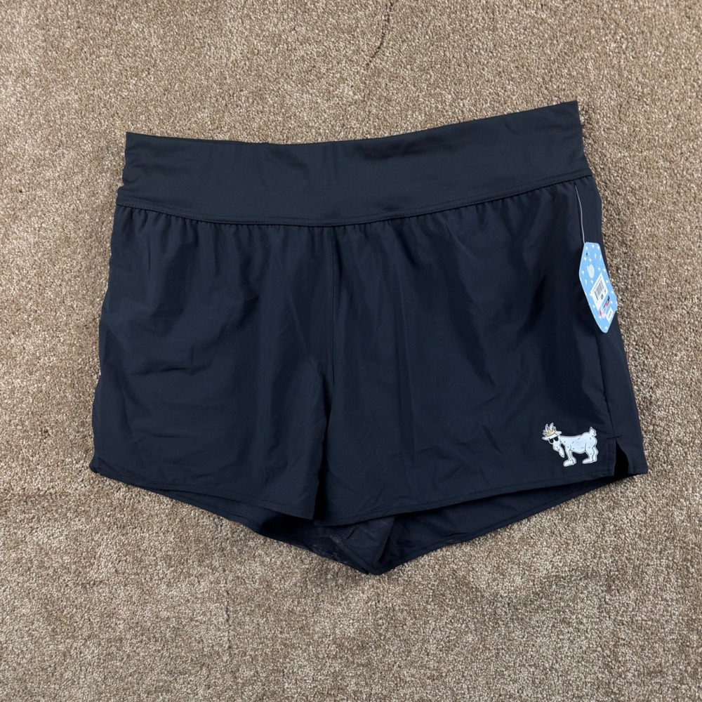 GOAT USA Womens Black Athletic Running Shorts XL GU-1509-XLARGE-BLACK-WG NWT